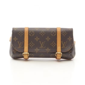Louis Vuitton Marel Pochette Waist Bag/Body Bag in Coated Canvas and Leather with Monogram Design,