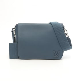 Louis Vuitton Take Off Messenger Shoulder Bag, Leather Aerogram, Men's, Green, M23709