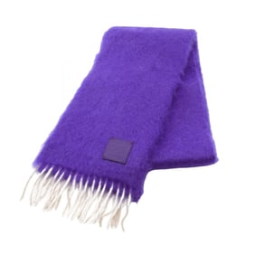 LOEWE Anagram Scarf, Wool and Mohair, Women's, Purple