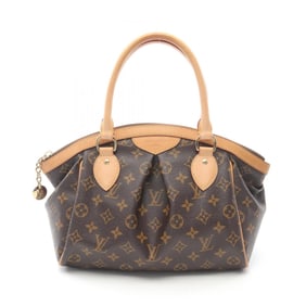 Louis Vuitton Tivoli PM Handbag, Coated Canvas and Leather, Monogram, Women's, Brown, M40143