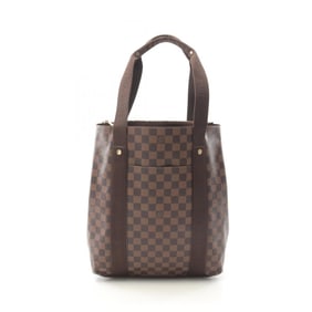 Louis Vuitton Cabas Bobur Tote Bag, Coated Canvas and Leather with Damier Finish, Brown, Men's