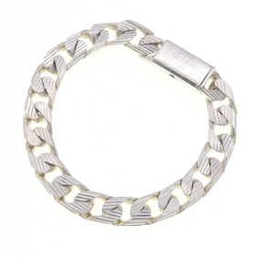 Gucci Bracelet SV Sterling Silver 925 Bangle Men's Women's GUCCI