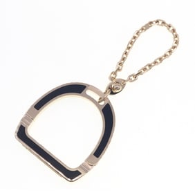 Hermes Hermès Ideal Glove Holder H241040G Black and Gold Metal Boulder Bag Charm Keychain for Women