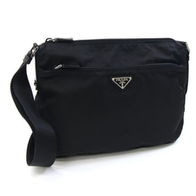 Prada Shoulder Bag BT0426 Black Nylon and Leather Crossbody for Men Women