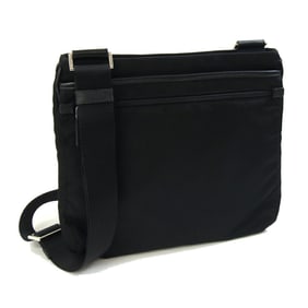 Prada Shoulder Bag Black Nylon Leather Crossbody Men's Women's PRADA