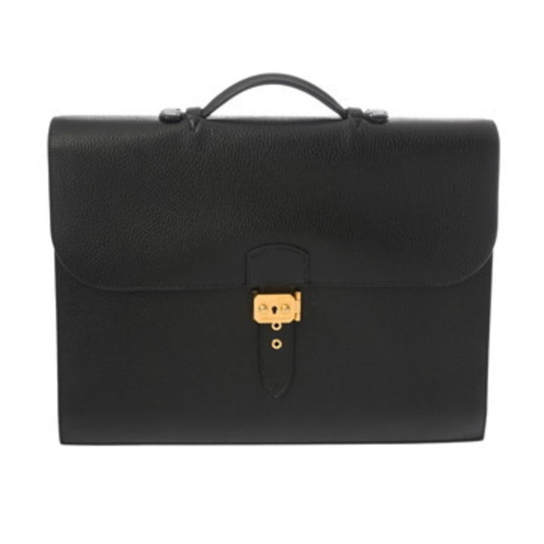 HERMES Sac Adepeche 38 Black ?Z Stamp (circa 1996) Men's Ardennes Briefcase B Rank Pre-owned Ginzo (1 of 16)