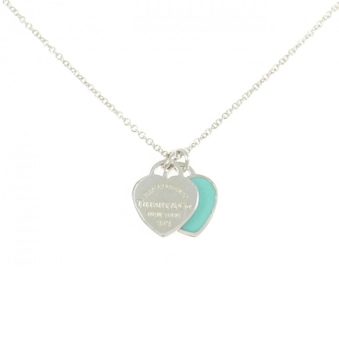 Tiffany Return to Mini Double Heart Tag Necklace