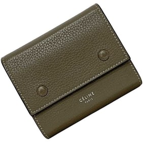 Celine Small Trifold Wallet ec-24531 Gray/Yellow 104903XFL.09SO Folding Leather U-PG-0197 CELINE