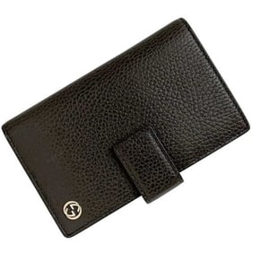Gucci Tri-fold Wallet ec-24535 Brown Interlocking Leather 449344 525040 GUCCI GG Hardware Card