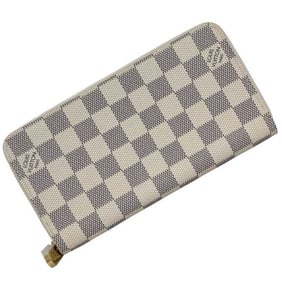 Louis Vuitton Zippy Wallet f-24549 Gray White Damier Azur N41660 Unused Canvas IC Tag Activated