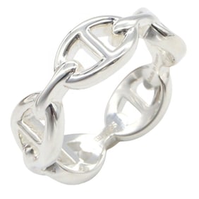 Hermes Hermès Chaine d'Ancre Ring, 925 Sterling Silver, Women's Jewelry