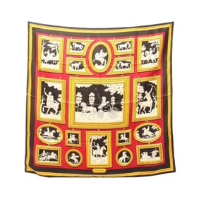 Hermes Hermès Carré 90 Wedgwood Silk Scarf for Women in Gray and Multicolor