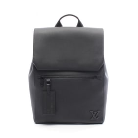 Louis Vuitton Fastline Backpack, LV Aerogramme Pattern, Leather Men's, Black, M21367