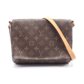 Louis Vuitton Musette Tango Long Strap Monogram Shoulder Bag in Coated Canvas and Leather, Brown,