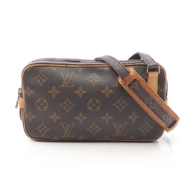 Louis Vuitton Marly Bandouliere Monogram Shoulder Bag in Coated Canvas and Leather, Brown, M51828