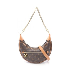 Louis Vuitton Loop Monogram Shoulder Bag, Coated Canvas and Leather, Women's, Brown, M81098
