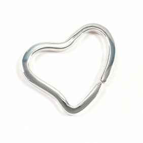 TIFFANY & Co. Tiffany Heart Key Ring Elsa Peretti Keychain, 925 Sterling Silver, Women's