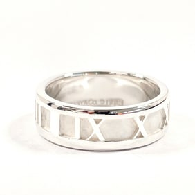 TIFFANY & Co. Tiffany Atlas Ring, 925 Sterling Silver, Size 13, Women's