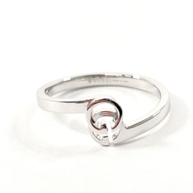 GUCCI GG Running Ring in 18K White Gold and 10k Silver for Women