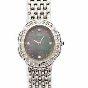 Seiko Exceline 5A50-5190 Black Dial Women's Watch