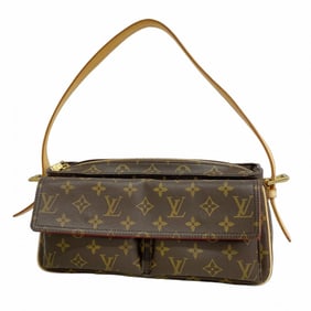 Louis Vuitton Monogram Viva Cite MM Shoulder Bag M51164 Brown Women's