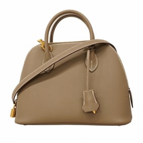 Hermes Hermès Bolide 1923 25 handbag in Epsom Etoupe with double engraving, 2-way bag for women