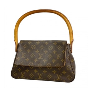 Louis Vuitton Monogram Mini Looping Shoulder Bag M51147 Brown Women's