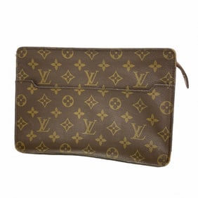 Louis Vuitton Monogram Pochette Homme Clutch Bag M51795 Brown Women's