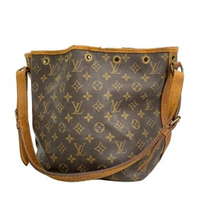 Louis Vuitton Monogram Petit Noe Shoulder Bag M42226 Brown Women's