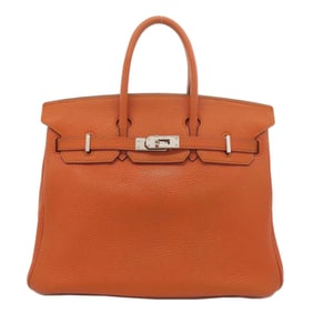 Hermes Birkin 25 Togo Handbag with Silver Hardware for Women