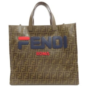 Fendi x Fila collaboration Zucca print tote bag in coated canvas for women