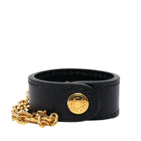 Hermes Hermès Nomad Glove Holder in Black and Gold Plated Leather for Women