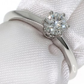 Tiffany Solitaire 1P Diamond Ring in Platinum PT950 for Women