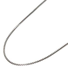 Celine Chain 42cm Necklace in 18K White Gold for Women