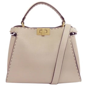 Fendi Peekaboo Mini Selleria 2-Way Handbag in Calfskin for Women