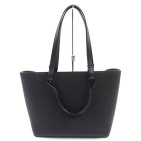 LOEWE Anagram Small 2-Way Leather Tote Bag (A717S72X031100), Black, Includes Dust Bag, Made in