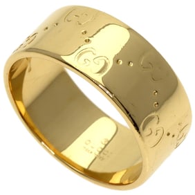 Gucci Icon Wide #22 Ring, 18K Yellow Gold, Unisex
