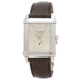 Patek Philippe 5111G-001 Gondolo Watch, 18K White Gold, Leather Strap, Men's