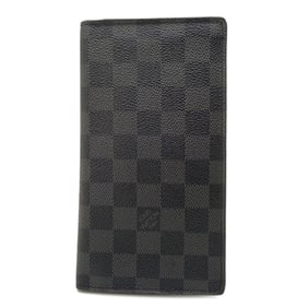 Louis Vuitton Portefeuille Long Men's Bifold Wallet N62227 Damier Graphite Noir (Black)