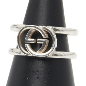 Gucci Interlocking G Ring #15 SV925 Silver Men's GUCCI