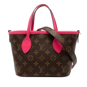 Louis Vuitton Monogram Neverfull Inside-Out BB Handbag/Shoulder Bag, 2-Way, M12106, Brown Rose