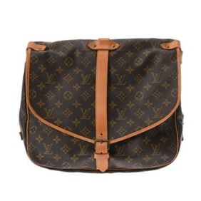 LOUIS VUITTON Monogram Saumur 35 Brown M42254 Women's Canvas Shoulder Bag