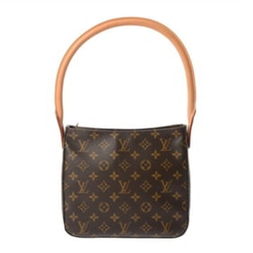 LOUIS VUITTON Monogram Looping MM Brown M51146 Women's Canvas Semi-Shoulder Bag, AB Rank, Pre-owned,