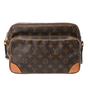 LOUIS VUITTON Monogram Nile Brown M45244 Men's/Women's Canvas Shoulder Bag, Condition: B, Pre-owned,
