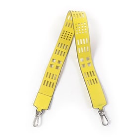 LOEWE Anagram Logo Design Leather Shoulder Strap, Yellow, with Dust Bag, Made in Spain, Women's