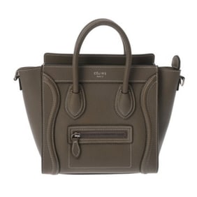 LOEWE AANBBBMX01 Pebble Mini Bucket Bag in Smooth Calf with Anagram Hardware, 2-Way Handbag/Shoulder