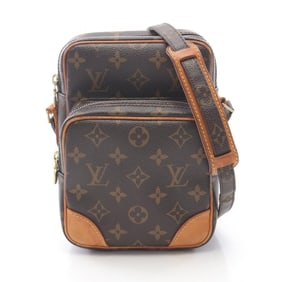 Louis Vuitton Santa Monica Shoulder Bag, Coated Canvas and Leather Damier, Women's, Brown, Black,