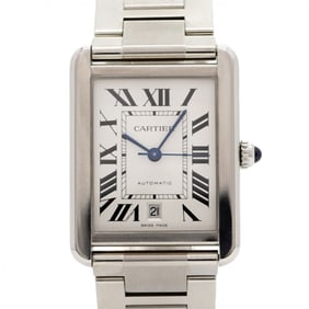 Cartier Tank Solo XL W5200028 Silver Dial Men's Watch
