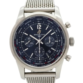 Breitling Transocean Unitime Pilot AB0510 Blue Dial Men's Watch
