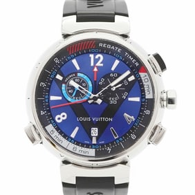 Louis Vuitton Tambour Q102D Navy Dial Men's Watch